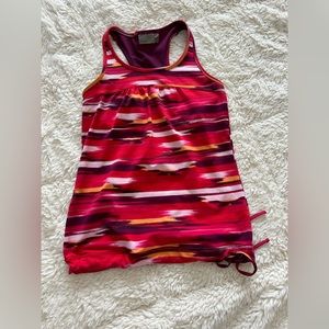 Athleta Airbrushed Pink/Red Tinker Tank Size XS